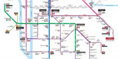 Lyon transit map
