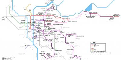 Map of rhone express Lyon